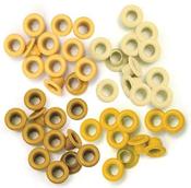 Eyelets - Wide Yellow - 40/Pkg