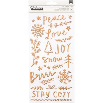 Thickers Stickers  - Snowflake - Chill Phrase 2/Pkg